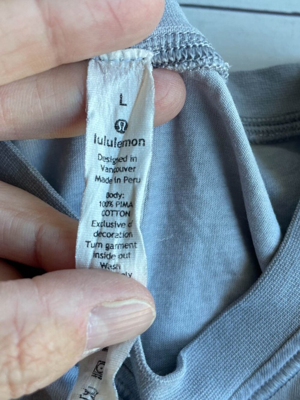 Entire Closet $5! *Has Stain* Lululemon Broken Beats Tank, Grey - Size Large - Picture 4 of 10